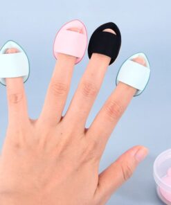3 Adet Mini Kozmetik Puf Parmak Yüz Makyaj Sünger Göz Altı Kapatıcı Süngeri Konseyler Kapıda Ödeme